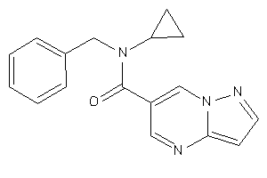 N-benzyl-N-cyclopropyl-pyrazolo[1,5-a]pyrimidine-6-carboxamide