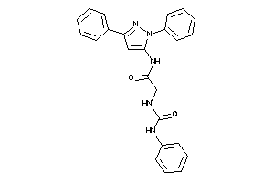 Image of N-(2,5-diphenylpyrazol-3-yl)-2-(phenylcarbamoylamino)acetamide