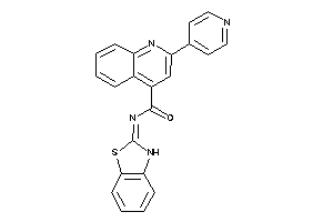 Image of N-(3H-1,3-benzothiazol-2-ylidene)-2-(4-pyridyl)cinchoninamide