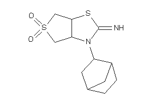 [5,5-diketo-3-(2-norbornyl)-3a,4,6,6a-tetrahydrothieno[3,4-d]thiazol-2-ylidene]amine