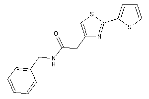 N-benzyl-2-[2-(2-thienyl)thiazol-4-yl]acetamide