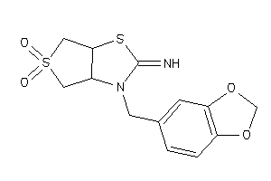 (5,5-diketo-3-piperonyl-3a,4,6,6a-tetrahydrothieno[3,4-d]thiazol-2-ylidene)amine