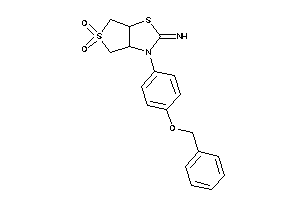 [3-(4-benzoxyphenyl)-5,5-diketo-3a,4,6,6a-tetrahydrothieno[3,4-d]thiazol-2-ylidene]amine
