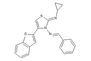 Benzal-[4-(benzofuran-2-yl)-2-cyclopropylimino-4-thiazolin-3-yl]amine