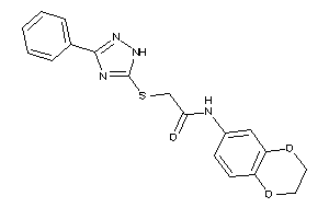 N-(2,3-dihydro-1,4-benzodioxin-6-yl)-2-[(3-phenyl-1H-1,2,4-triazol-5-yl)thio]acetamide