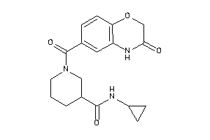 Image of N-cyclopropyl-1-(3-keto-4H-1,4-benzoxazine-6-carbonyl)nipecotamide
