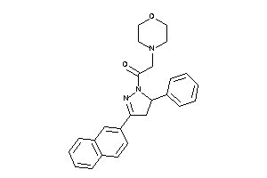 2-morpholino-1-[3-(2-naphthyl)-5-phenyl-2-pyrazolin-1-yl]ethanone