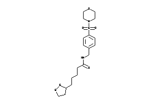 5-(dithiolan-3-yl)-N-(4-morpholinosulfonylbenzyl)valeramide