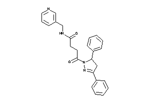 4-(3,5-diphenyl-2-pyrazolin-1-yl)-4-keto-N-(3-pyridylmethyl)butyramide