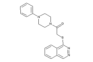 1-(4-phenylpiperazino)-2-(phthalazin-1-ylthio)ethanone