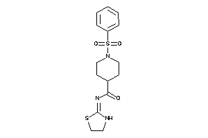 1-besyl-N-thiazolidin-2-ylidene-isonipecotamide