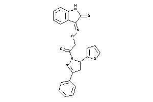 3-[2-[5-(2-furyl)-3-phenyl-2-pyrazolin-1-yl]-2-keto-ethyl]oximinooxindole