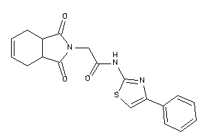 2-(1,3-diketo-3a,4,7,7a-tetrahydroisoindol-2-yl)-N-(4-phenylthiazol-2-yl)acetamide