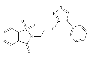 1,1-diketo-2-[2-[(4-phenyl-1,2,4-triazol-3-yl)thio]ethyl]-1,2-benzothiazol-3-one