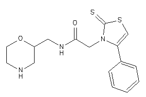 N-(morpholin-2-ylmethyl)-2-(4-phenyl-2-thioxo-4-thiazolin-3-yl)acetamide