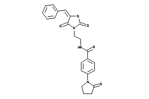 N-[2-(5-benzal-2,4-diketo-thiazolidin-3-yl)ethyl]-4-(2-ketopyrrolidino)benzamide