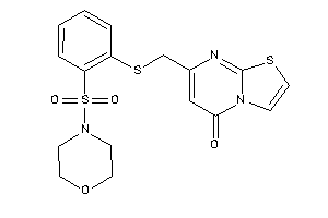 7-[[(2-morpholinosulfonylphenyl)thio]methyl]thiazolo[3,2-a]pyrimidin-5-one