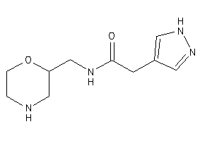 N-(morpholin-2-ylmethyl)-2-(1H-pyrazol-4-yl)acetamide