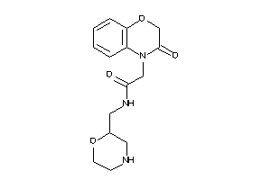 2-(3-keto-1,4-benzoxazin-4-yl)-N-(morpholin-2-ylmethyl)acetamide