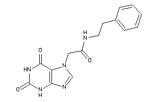 2-(2,6-diketo-3H-purin-7-yl)-N-phenethyl-acetamide