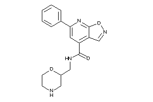 N-(morpholin-2-ylmethyl)-6-phenyl-isoxazolo[5,4-b]pyridine-4-carboxamide