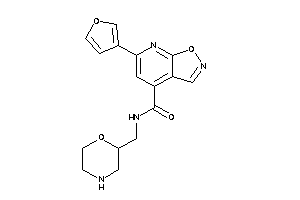 6-(3-furyl)-N-(morpholin-2-ylmethyl)isoxazolo[5,4-b]pyridine-4-carboxamide