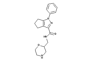 N-(morpholin-2-ylmethyl)-1-phenyl-5,6-dihydro-4H-cyclopenta[c]pyrazole-3-carboxamide