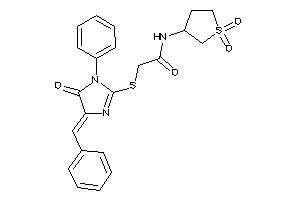 Image of 2-[(4-benzal-5-keto-1-phenyl-2-imidazolin-2-yl)thio]-N-(1,1-diketothiolan-3-yl)acetamide