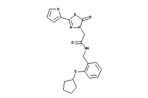 N-[2-(cyclopentoxy)benzyl]-2-[5-(2-furyl)-2-keto-1,3,4-oxadiazol-3-yl]acetamide