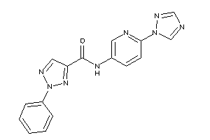 2-phenyl-N-[6-(1,2,4-triazol-1-yl)-3-pyridyl]triazole-4-carboxamide