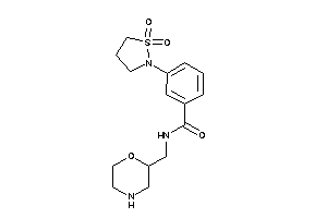 3-(1,1-diketo-1,2-thiazolidin-2-yl)-N-(morpholin-2-ylmethyl)benzamide