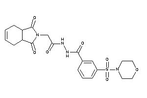 N'-[2-(1,3-diketo-3a,4,7,7a-tetrahydroisoindol-2-yl)acetyl]-3-morpholinosulfonyl-benzohydrazide