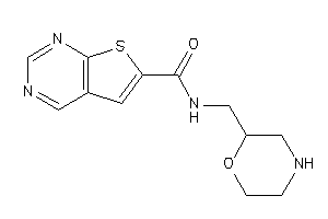 N-(morpholin-2-ylmethyl)thieno[2,3-d]pyrimidine-6-carboxamide