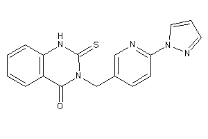 3-[(6-pyrazol-1-yl-3-pyridyl)methyl]-2-thioxo-1H-quinazolin-4-one