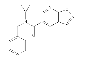 N-benzyl-N-cyclopropyl-isoxazolo[5,4-b]pyridine-5-carboxamide