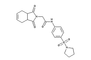 2-(1,3-diketo-3a,4,7,7a-tetrahydroisoindol-2-yl)-N-(4-pyrrolidinosulfonylphenyl)acetamide