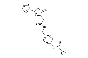 N-[4-[[[2-[5-(2-furyl)-2-keto-1,3,4-oxadiazol-3-yl]acetyl]amino]methyl]phenyl]cyclopropanecarboxamide