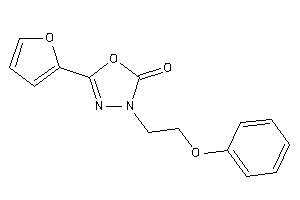Image of 5-(2-furyl)-3-(2-phenoxyethyl)-1,3,4-oxadiazol-2-one