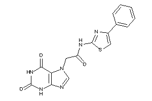 2-(2,6-diketo-3H-purin-7-yl)-N-(4-phenylthiazol-2-yl)acetamide