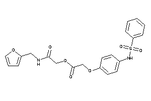 Image of 2-[4-(benzenesulfonamido)phenoxy]acetic Acid [2-(2-furfurylamino)-2-keto-ethyl] Ester