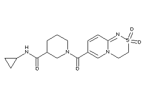 N-cyclopropyl-1-(2,2-diketo-3,4-dihydropyrido[2,1-c][1,2,4]thiadiazine-7-carbonyl)nipecotamide