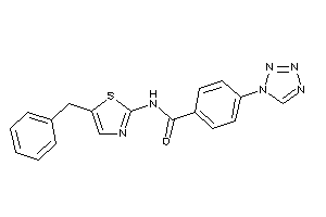 N-(5-benzylthiazol-2-yl)-4-(tetrazol-1-yl)benzamide