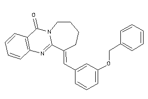 Image of 6-(3-benzoxybenzylidene)-7,8,9,10-tetrahydroazepino[2,1-b]quinazolin-12-one
