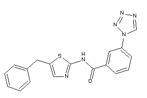 N-(5-benzylthiazol-2-yl)-3-(tetrazol-1-yl)benzamide