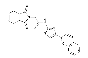 2-(1,3-diketo-3a,4,7,7a-tetrahydroisoindol-2-yl)-N-[4-(2-naphthyl)thiazol-2-yl]acetamide