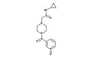 N-cyclopropyl-2-[4-(1-ketonicotinoyl)piperazino]acetamide