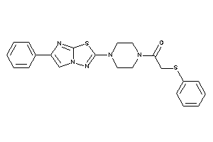 1-[4-(6-phenylimidazo[2,1-b][1,3,4]thiadiazol-2-yl)piperazino]-2-(phenylthio)ethanone