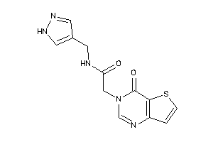 Image of 2-(4-ketothieno[3,2-d]pyrimidin-3-yl)-N-(1H-pyrazol-4-ylmethyl)acetamide