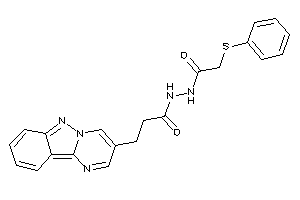 Image of N'-[2-(phenylthio)acetyl]-3-pyrimido[1,2-b]indazol-3-yl-propionohydrazide