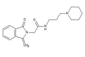 2-(1-keto-3-methylene-isoindolin-2-yl)-N-(3-piperidinopropyl)acetamide